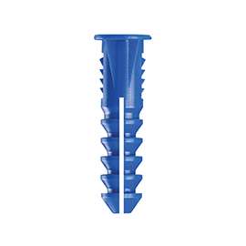 COBRA ANCHORS 193R Screw Anchor, #8-10 Thread, 1-1/4 in L, Polyethylene, 175 lb