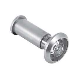 Defender Security U 10348 Door Viewer, 200 deg Viewing, 1-3/8 to 2-1/8 in Thick Door, Brass, Satin Nickel