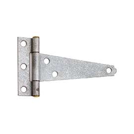 ProSource LTH-G06-C2PS T-Hinge, Galvanized Steel, Galvanized Brass Pin, Fixed Pin, 180 deg Range of Motion, 36 (Pair) lb