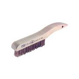 Scratch Brushes, 10 in, 4 X 16 Rows, Shoe Handle