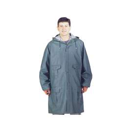 Diamondback 8156-L Rain Parka, L, Polyester/PVC, Blue, Zipper Closure