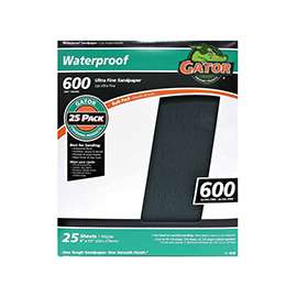 Gator 3280 Sanding Sheet, 11 in L, 9 in W, 600 Grit, Silicone Carbide Abrasive