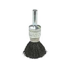 Crimped Wire Solid End Brushes-NS Series, Stainless, 1" x 0.0104", 22,000 rpm