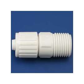 Flair-It 16868 Tube to Pipe Adapter, 1/2 x 3/4 in, PEX x MPT, Polyoxymethylene, White