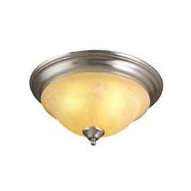 Boston Harbor BRT-ATE1013-SC Three Light Flush Mount Ceiling Fixture, 120 V, 60 W, 3-Lamp, A19 or CFL Lamp