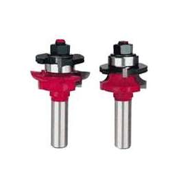 Freud 99-760 Router Bit Set, 3-3/4 in OAL, 1/2 in Dia Shank, Carbide