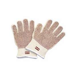 Grip N Hot Mill Nitrile Coated Gloves, Cotton, Natural White, Medium