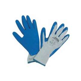 Duro Task Supported Natural Rubber Gloves, X-Large, Blue/Gray