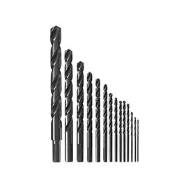 Bosch BL14 Jobber Length Drill Bit Set, Steel, Black Oxide, 14-Piece