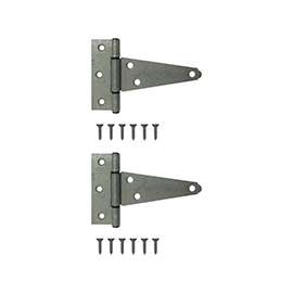 ProSource HTH-G04-C2PS T-Hinge, Galvanized Steel, Galvanized Brass Pin, Fixed Pin, 180 deg Range of Motion, 46 (Pair) lb
