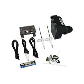 GrillPro 20620 Electronic Ignitor Kit, Pushbutton, Universal Fit, Plastic, Black