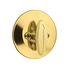 Kwikset 663-3 Single-Sided Deadbolt, Polished Brass