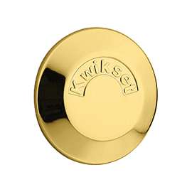 Kwikset 667-3 Deadbolt, Polished Brass, 2-3/8 in Backset