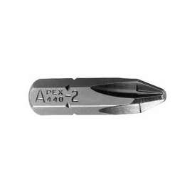 Phillips Insert Bits, #3, 1/4 in x 1 in, Hex, Bulk