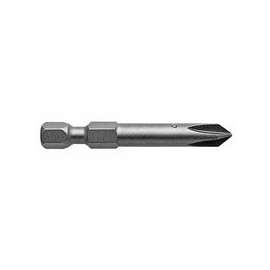 Phillips Power Bits, #3, 1/4 in Drive, 2 3/4 in, 5/16 in Diam