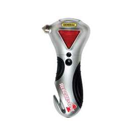 GENERAL RESCUEplusONE 7902 Car Escape Tool, AAA Battery, Magnetic Handle, Rubber, White