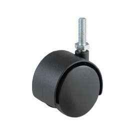 Shepherd Hardware 9672 Swivel Caster, 2 in Dia Wheel, Black, 75 lb
