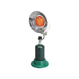 Mr. Heater F242200 Single Tank Top Heater, 8-1/4 in W, 10,000 to 15,000 Btu Heating, Propane, Metal