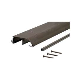 M-D TH153 69703 Bumper Threshold, 36 in L, 4 in W, Aluminum, Bronze