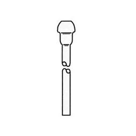 Plumb Pak PP40-30PC Sink Supply Tube, 3/8 in Inlet, 30 in L