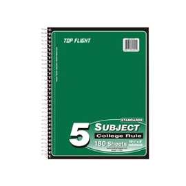 Top Flight WB2185DPF 4511955 Notebook, Micro-Perforated Sheet, 180-Sheet, Wirebound Binding
