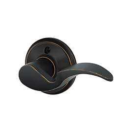 Schlage Avanti F170AVA716RH Dummy Lever, Aged Bronze