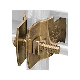 SuperStrut Z703 1/2-25 Pipe Clamp, Steel, Gold, Galvanized