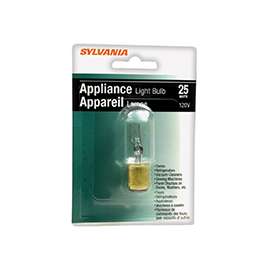 Sylvania 18321 Incandescent Lamp, 25 W, T8 Lamp, Double Contact Bayonet Lamp Base, 230 Lumens Lumens, 2850 K Color Temp
