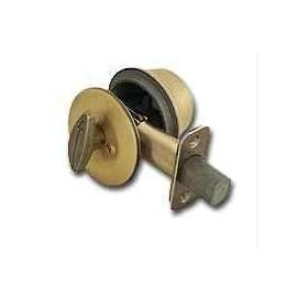 Kwikset 6605CPRACALRCSK6 Deadbolt, Alike Key, Steel, Antique Brass, 2-3/8 to 2-3/4 in Backset, K6 Keyway