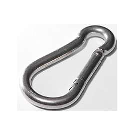 BARON 2450S-7/16 Spring Snap, 320 lb Working Load, Stainless Steel, Polished