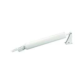 ProSource 16027-UW-PS Door Closer, 1-1/2 in Diameter Tube Dia Rod, 16-1/2 in L, Aluminum Tube, White, 90 deg Opening