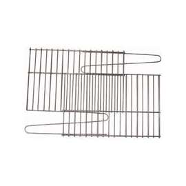 GrillPro 91250 Rock Grate, 25 in L, 1 to 14 in W, Steel, Porcelain Enamel-Coated