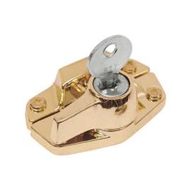 Defender Security U 9927 Sash Lock, Zinc, Brass