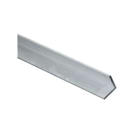 Stanley Hardware 4204BC Series N247-411 Angle Stock, 1 in L Leg, 48 in L, 1/8 in Thick, Aluminum, Mill