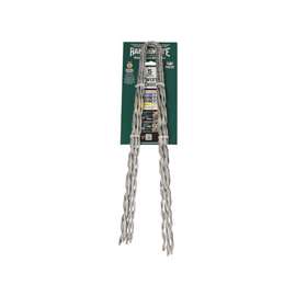 RANCHMATE STE-125C Twist End, Small, Steel, Yellow, Galvanized, For: 12.5 ga Barbed Wire