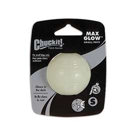 Chuckit! 32312 Dog Toy, S, Natural Rubber, Glow White