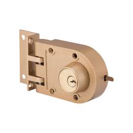 ProSource Lock, Keyed Different Key, Brass, Brass, KW1 Keyway, 1-2-3/8 in Thick Door