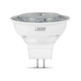 Feit Electric BPBAB/LED LED Lamp, Track/Recessed, MR16 Lamp, 20 W Equivalent, GU5.3 Lamp Base, Dimmable, Clear