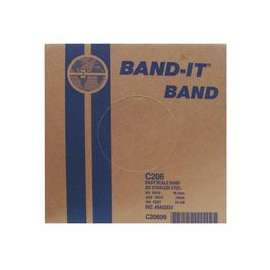 Stainless Steel Bands, 3/4 in x 100 ft, 0.03 in Stainless Steel 201
