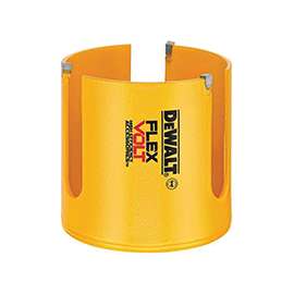 DeWALT DWAFV0458 Hole Saw, 4-5/8 in Dia, 2-1/4 in D Cutting, 3 TPI, Carbide Cutting Edge