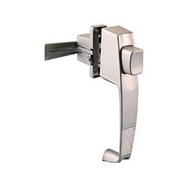 ProSource 47015-U-PS Pushbutton Latch, Zinc, Aluminum, 5/8 to 1-1/2 in Thick Door, 5/8 in Backset, 5-7/8 in Lever/Knob