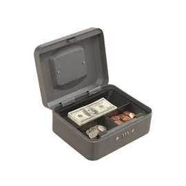 ProSource TS0037 Cash Box, 7-7/8 L x 6-1/4 W x 3-1/2 H in Exterior, Steel, Combination Lock, 3-Compartment