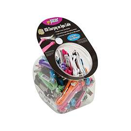 GetPower CWP-USBBOWL-MUC Charging and Sync Cable, Micro-USB, Assorted, 3 ft L