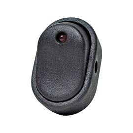CALTERM 40393 Rocker Switch, 30 A, 12 V, SPST, Black