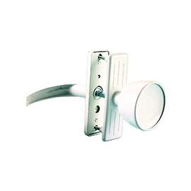 ProSource 47035-UW-PS Knob Latch, Zinc, White, 5/8 to 1-1/2 in Thick Door, 1 in Backset