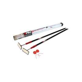 ZIPWALL ZipPole ZP2 Dust Barrier Pole, Spring-Loaded, 10 ft L, Stainless Steel