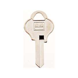 HY-KO 11010PA2 Key Blank, Brass, Nickel, For: Pado Cabinet, House Locks and Padlocks
