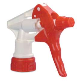 Trigger Sprayer 250 for 16 to 24 oz Bottles, Red/White, 8 in Tube