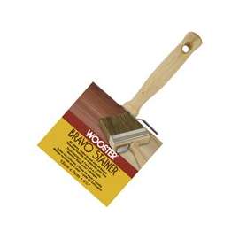 WOOSTER F5119-4-3/4 Paint Brush, 4-3/4 in W, 2-3/4 in L Bristle, China/Polyester Bristle, Threaded Handle