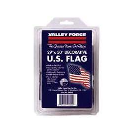Valley Forge 99000-1 USA Flag, 2-1/2 ft W, 4 ft H, Poly Cotton